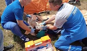 В июле медики центра медицины катастроф краевой БСМП провели 4 тактико-специальные тренировки