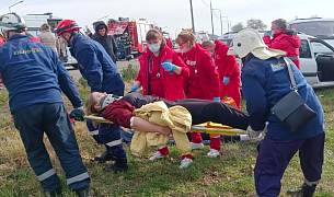 Сотрудники центра медицины катастроф Краевой БСМП и города Армавира приняли участие в совместном  тактико-специальном учении