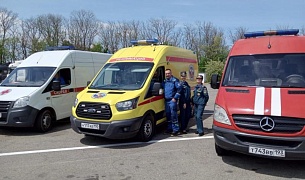 Сотрудники центра медицины катастроф краевой БСМП приняли участие во Всероссийском межведомственном комплексном учении.